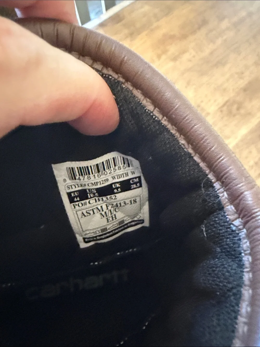 Carhartt steel toe boots